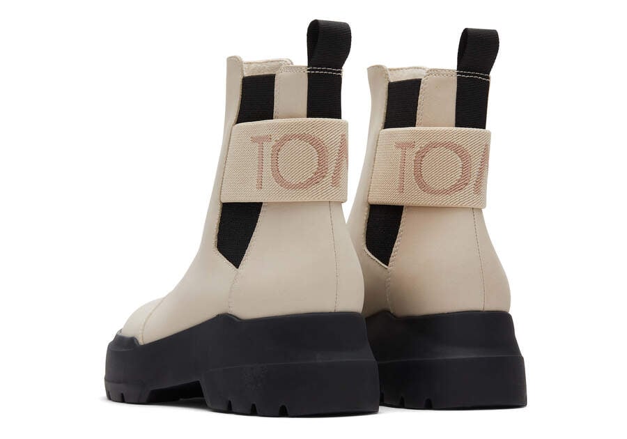 Botas Toms Alpargata Combat Boot Beige Chile | CL669-570