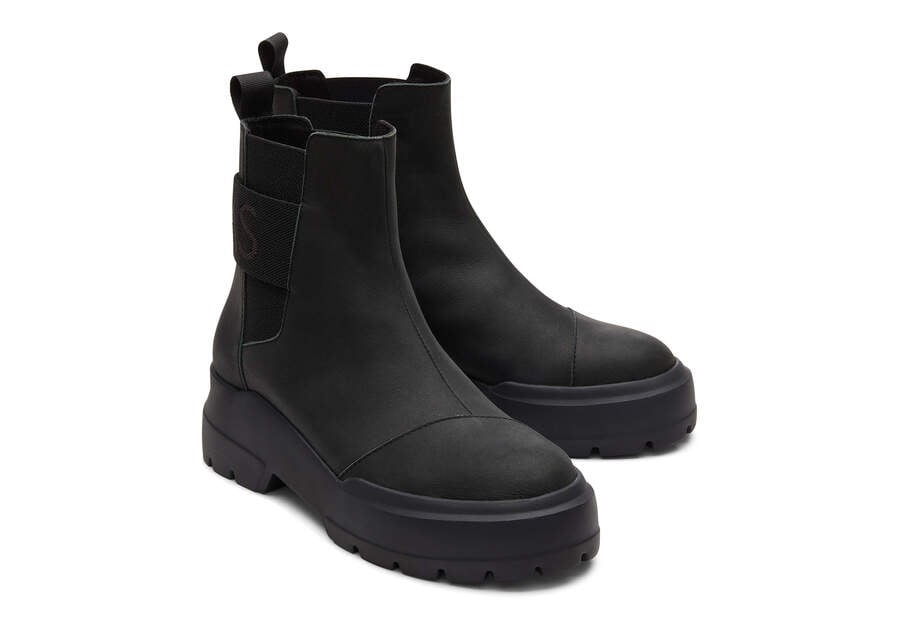 Botas Toms Alpargata Combat Boot Negras Chile | CL732-097