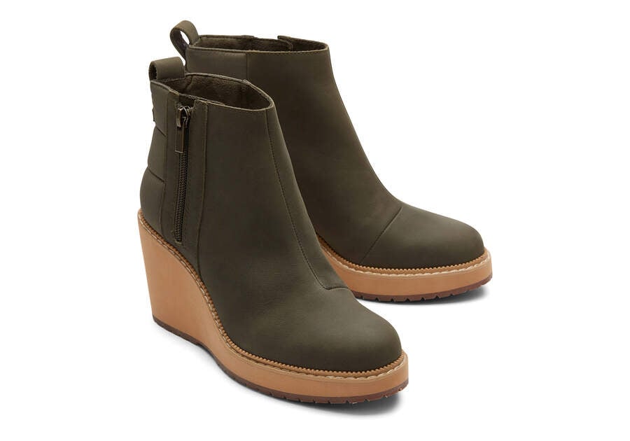 Botas Toms Raven Boot Verde Chile | CL095-349