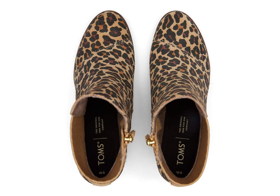 Botas Toms Sadie Boot Beige Leopardo Chile | CL923-828