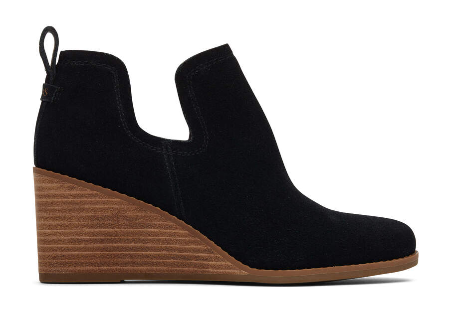 Botines Toms Kallie Wedge Bootie Anchos Ancho Negras Chile | CL088-172