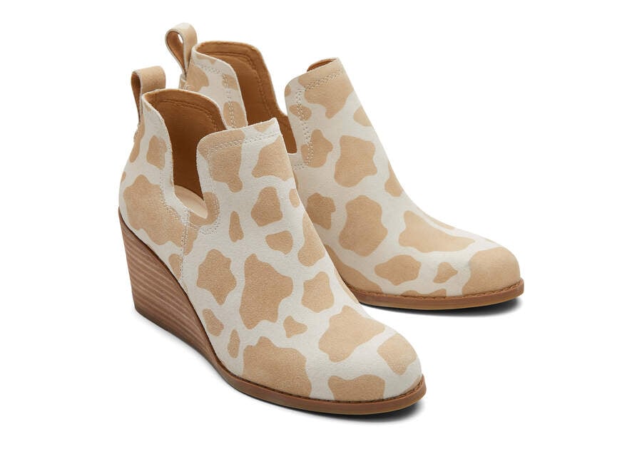 Botines Toms Kallie Wedge Bootie Beige Chile | CL666-706