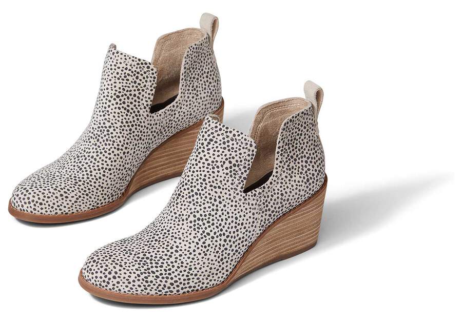 Botines Toms Kallie Wedge Bootie Beige Negras Chile | CL631-047