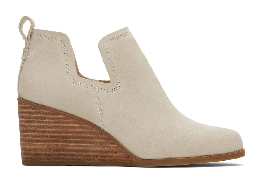 Botines Toms Kallie Wedge Bootie Creme Chile | CL312-364