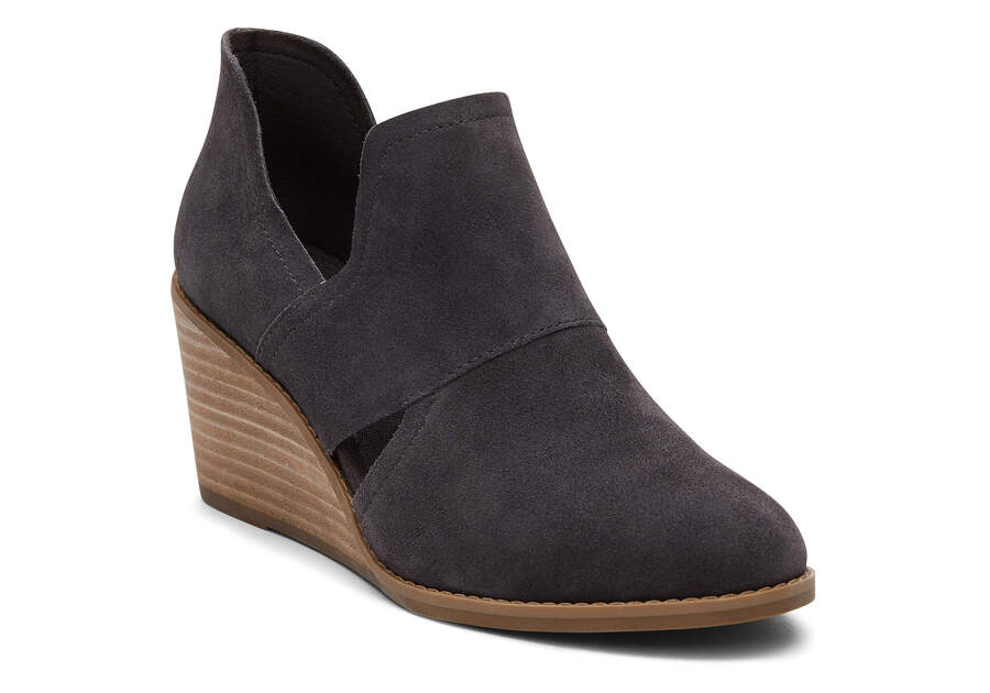 Botines Toms Kallie Wedge Cutout Gris Chile | CL821-976