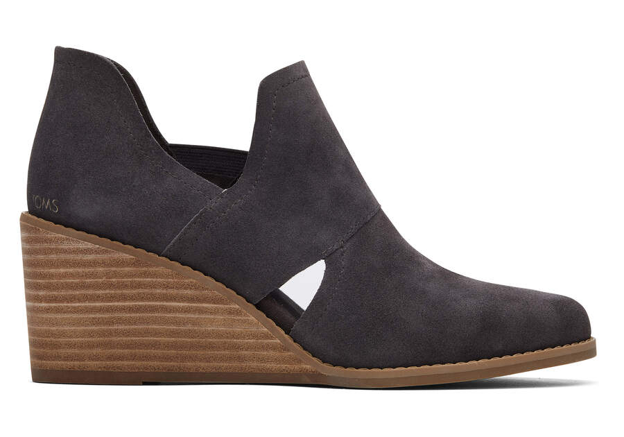 Botines Toms Kallie Wedge Cutout Gris Chile | CL821-976