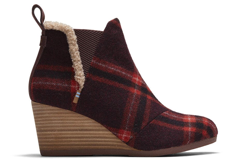 Botines Toms Kelsey Wedge Bootie Rojas Chile | CL234-216