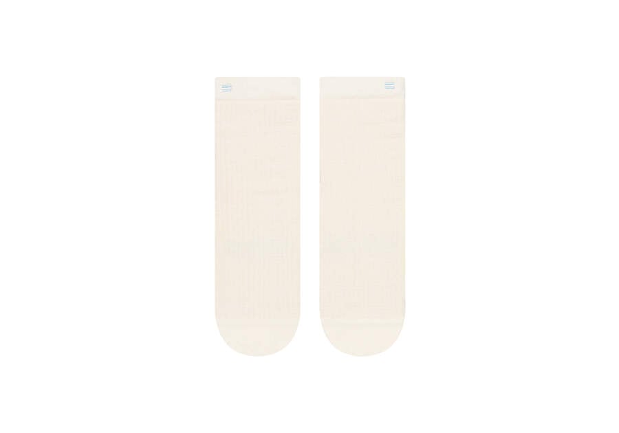 Calcetines Toms Quarter Crew Socks Creme Chile | CL437-602