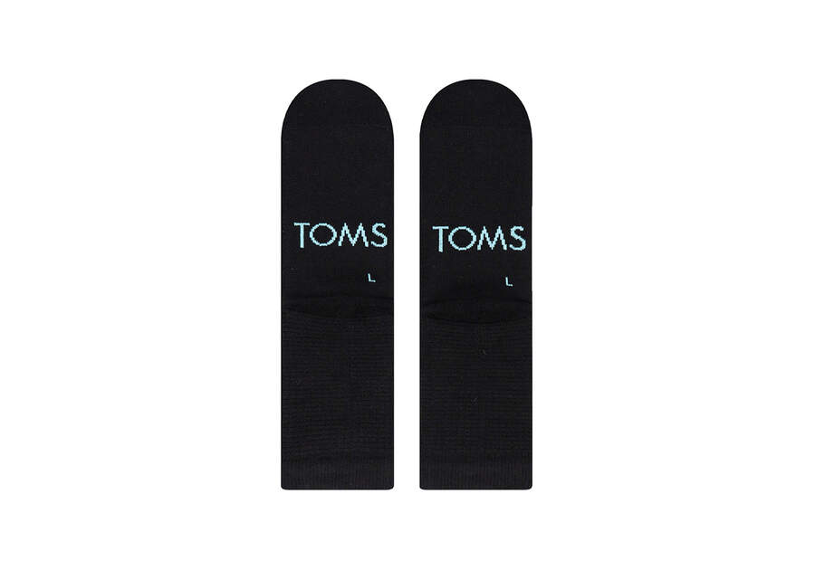 Calcetines Toms Quarter Crew Socks Negras Chile | CL542-977