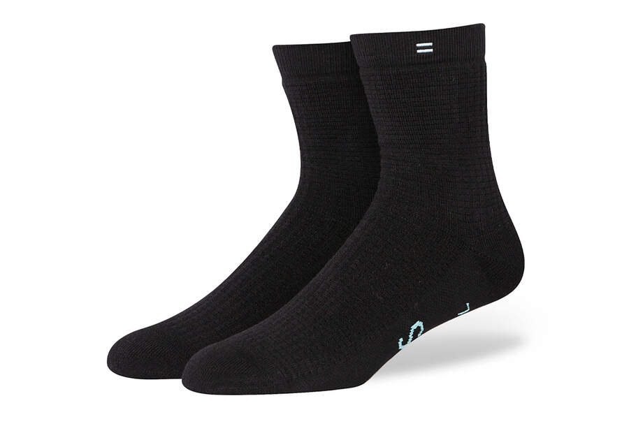 Calcetines Toms Quarter Crew Socks Negras Chile | CL542-977