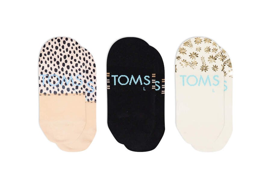 Calcetines Toms Ultimate No Show Socks Floral 3 Pack Multicolor Chile | CL541-501