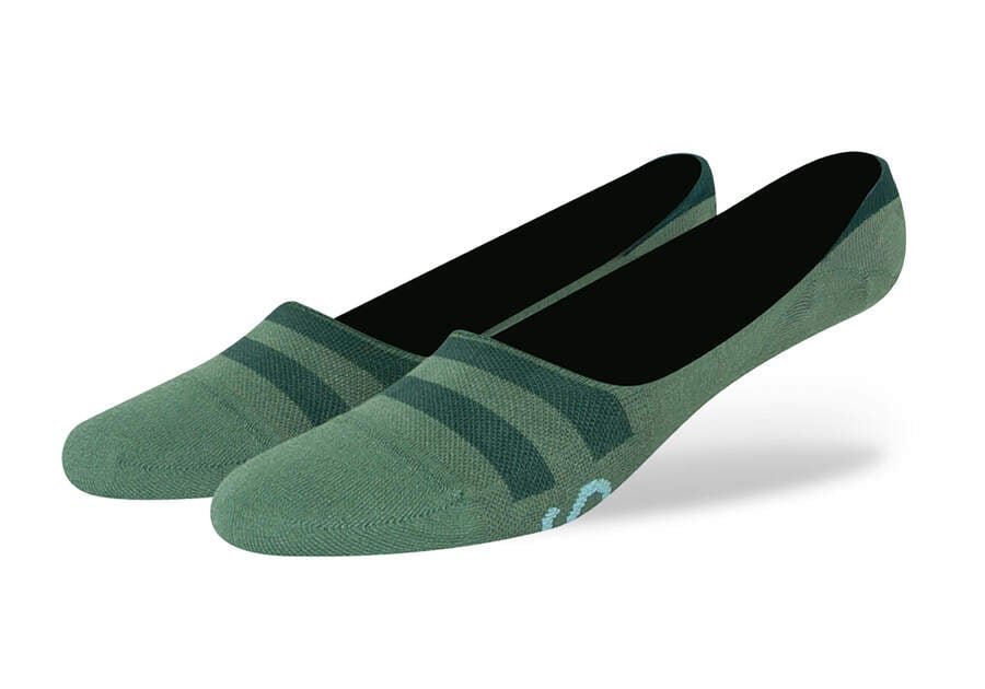 Calcetines Toms Ultimate No Show Socks Green Verde Chile | CL379-733