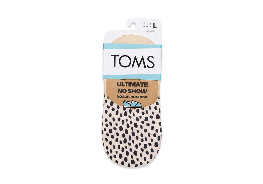 Calcetines Toms Ultimate No Show Socks Mini Cheetah Beige Chile | CL090-102