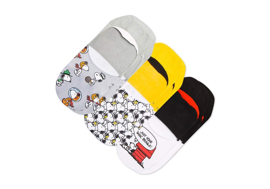 Calcetines Toms X Peanuts® Ultimate No Show 3 Pack Multicolor Chile | CL217-138