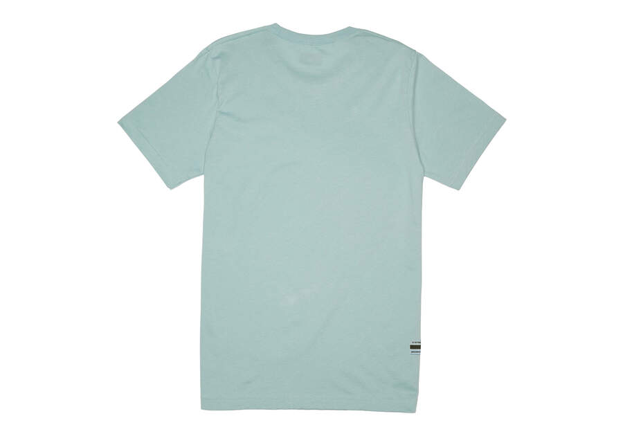 Camiseta Toms Logo Crew Tee Azules Chile | CL946-185