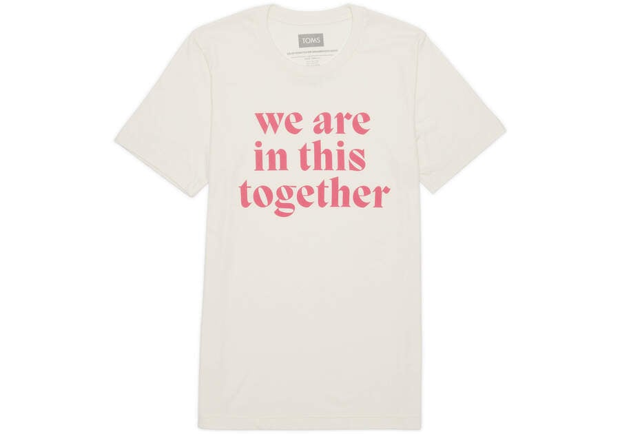 Camiseta Toms We Are In This Together Tee Beige Chile | CL210-091