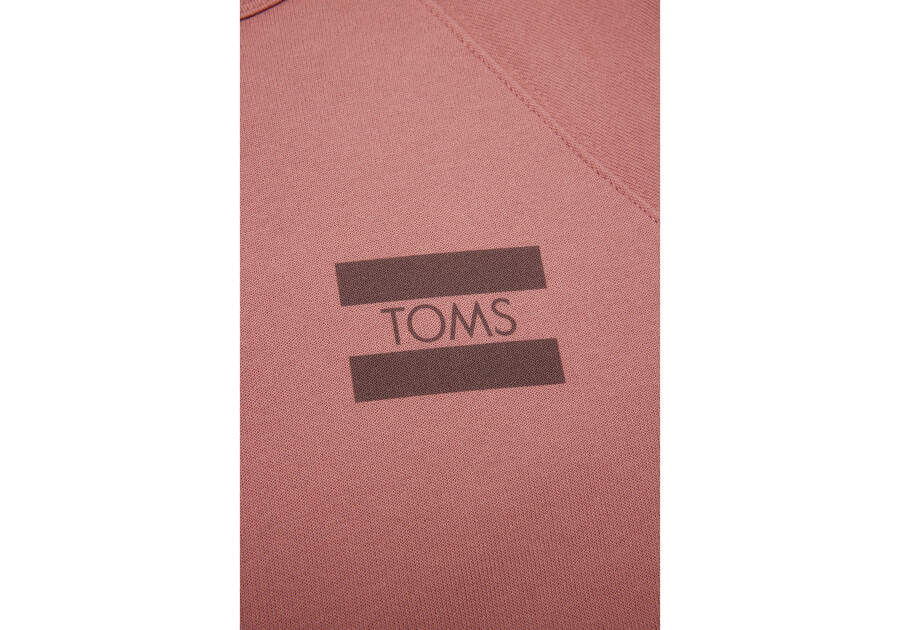 Fleece Toms Logo Crew Fleece Moradas Rosas Chile | CL549-419