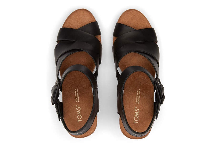 Sandalias Toms Ava Sandal Negras Chile | CL937-156