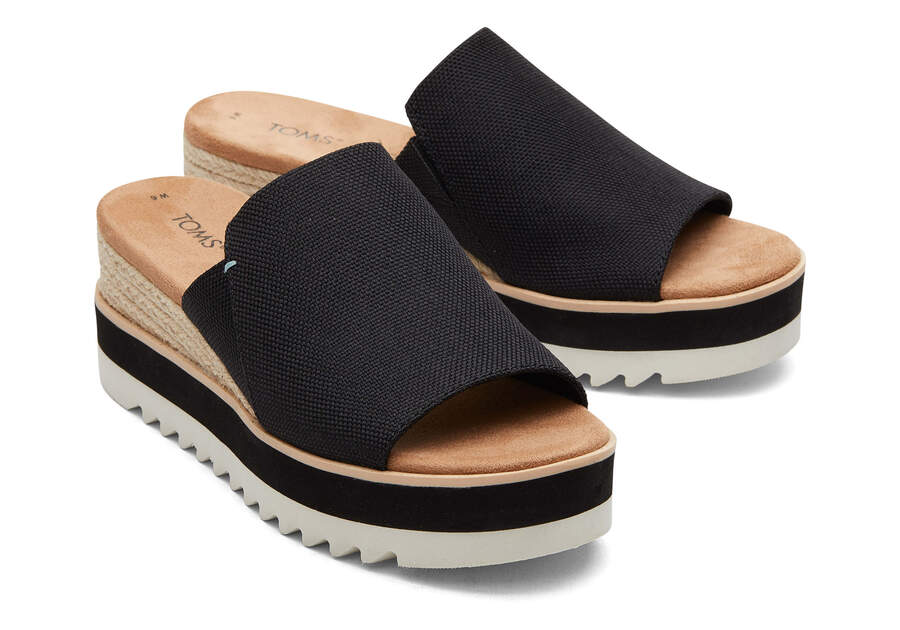 Sandalias Toms Diana Mule Sandal Negras Chile | CL550-943