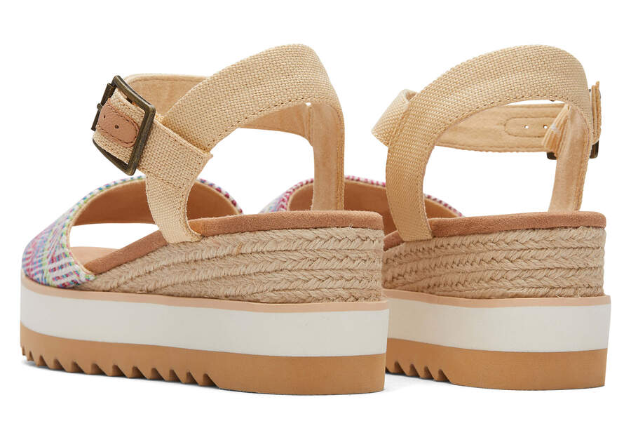 Sandalias Toms Diana Wedge Sandal Beige Chile | CL781-077