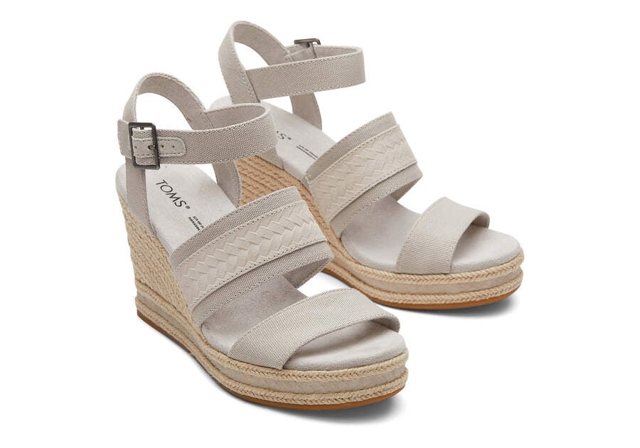 Sandalias Toms Madelyn Wedge Sandal Gris Chile | CL777-201