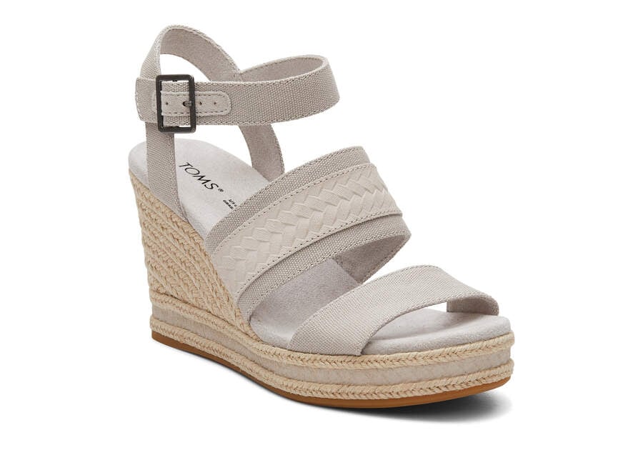 Sandalias Toms Madelyn Wedge Sandal Gris Chile | CL777-201