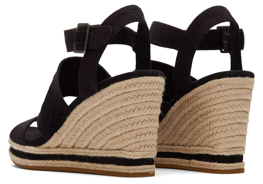 Sandalias Toms Madelyn Wedge Sandal Negras Chile | CL944-768