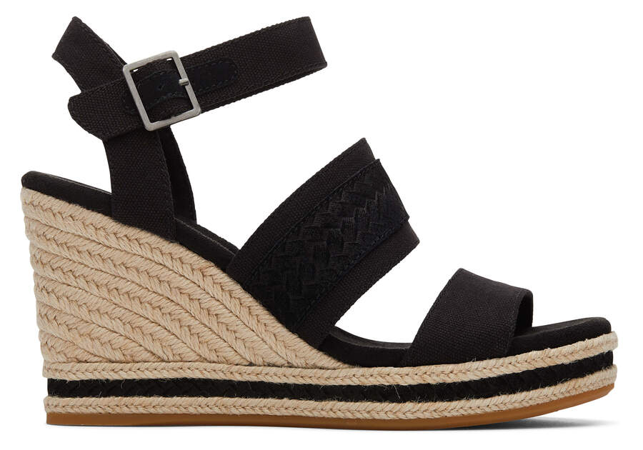 Sandalias Toms Madelyn Wedge Sandal Negras Chile | CL944-768