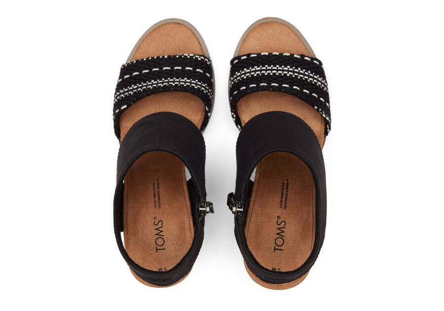 Sandalias Toms Majorca Cutout Sandal Negras Chile | CL401-939