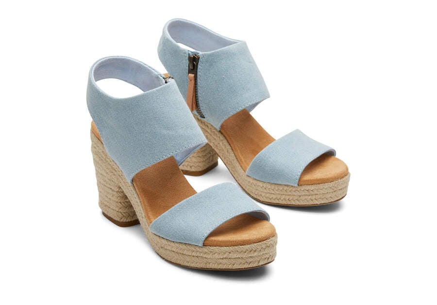 Sandalias Toms Majorca Rope Plataforma Sandal Azules Chile | CL534-427