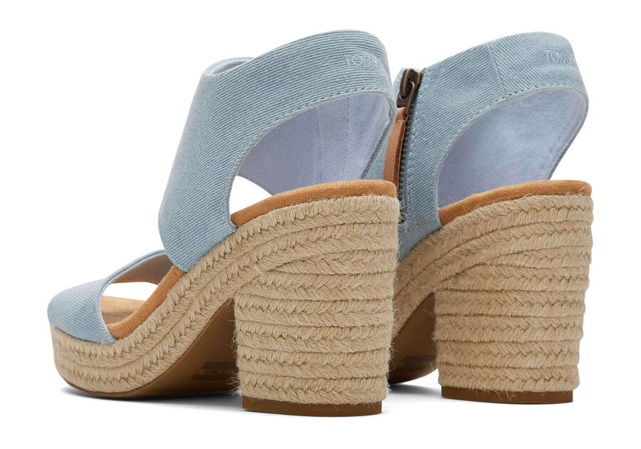 Sandalias Toms Majorca Rope Plataforma Sandal Azules Chile | CL534-427