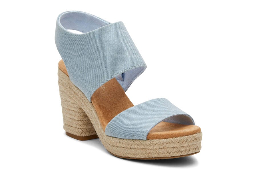 Sandalias Toms Majorca Rope Plataforma Sandal Azules Chile | CL534-427