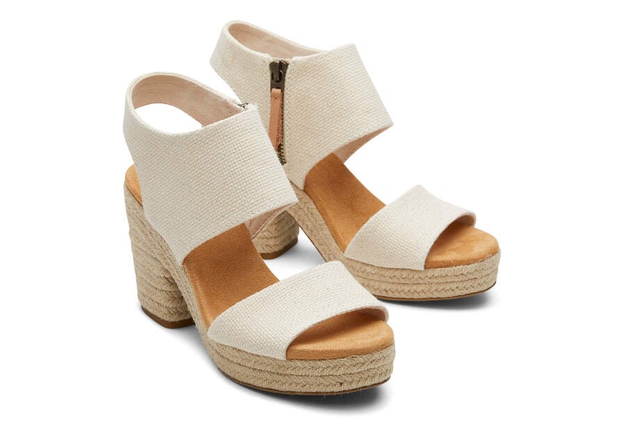 Sandalias Toms Majorca Rope Plataforma Sandal Beige Chile | CL692-199