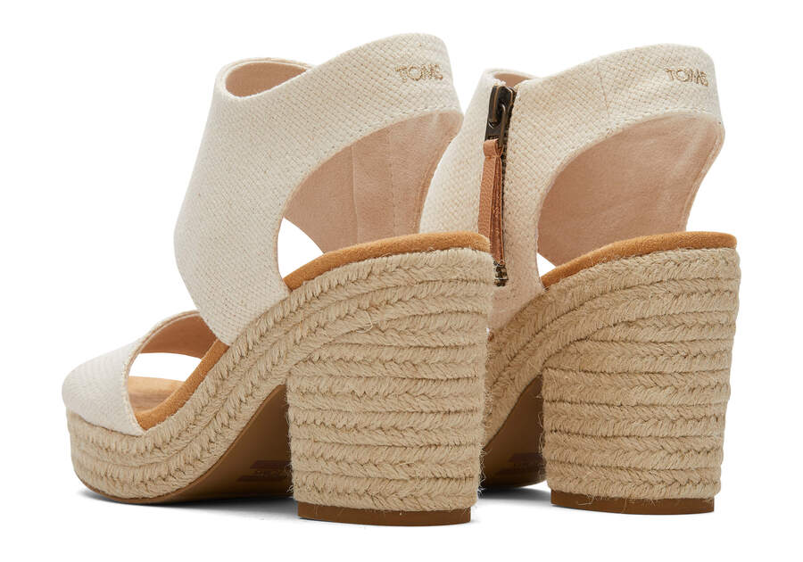 Sandalias Toms Majorca Rope Plataforma Sandal Beige Chile | CL692-199