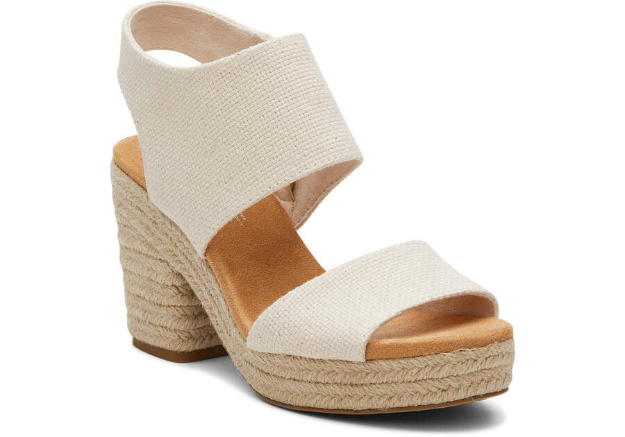 Sandalias Toms Majorca Rope Plataforma Sandal Beige Chile | CL692-199