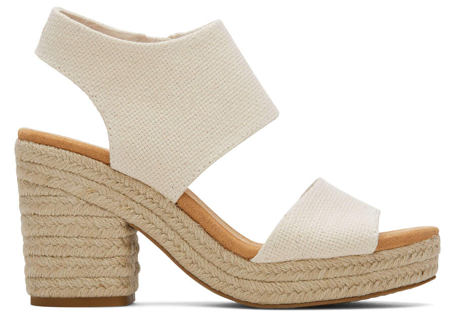 Sandalias Toms Majorca Rope Plataforma Sandal Beige Chile | CL692-199