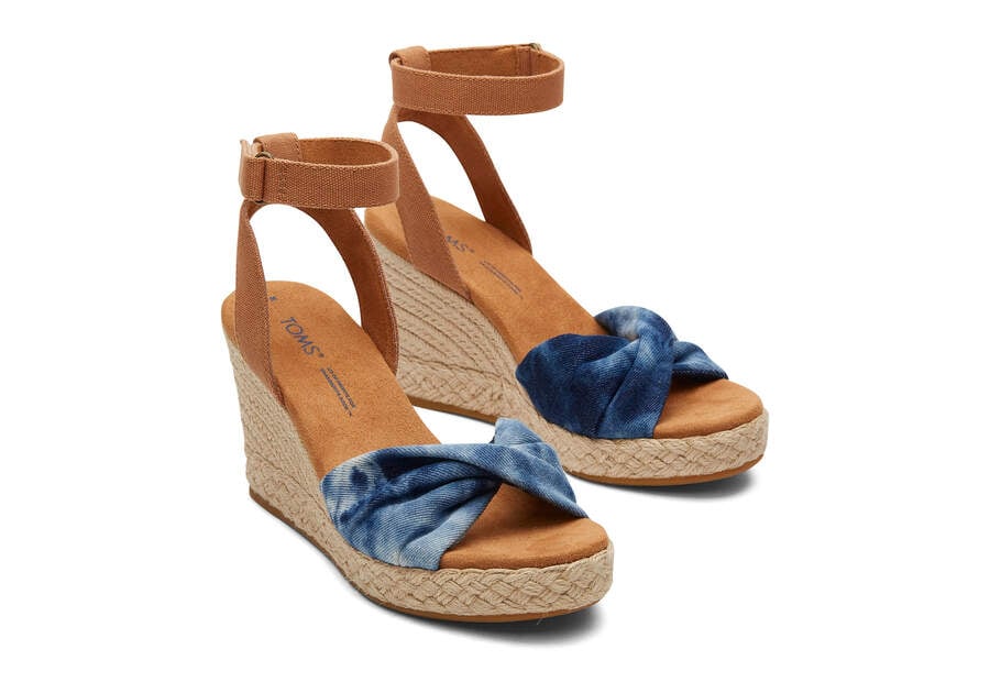 Sandalias Toms Marisela Wedge Sandal Azul Marino Chile | CL608-626