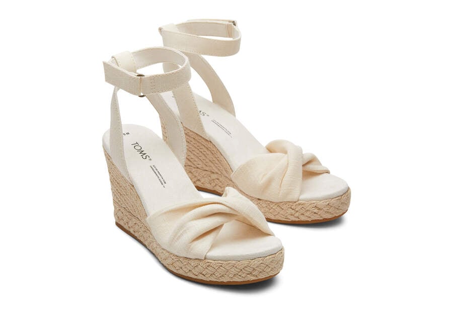 Sandalias Toms Marisela Wedge Sandal Creme Chile | CL985-763