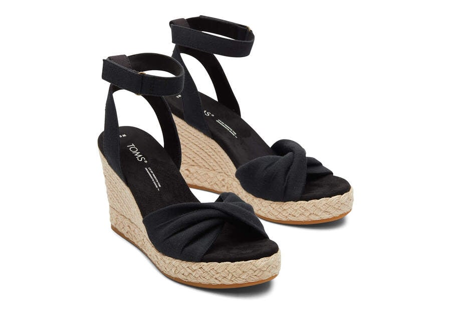 Sandalias Toms Marisela Wedge Sandal Negras Chile | CL836-124