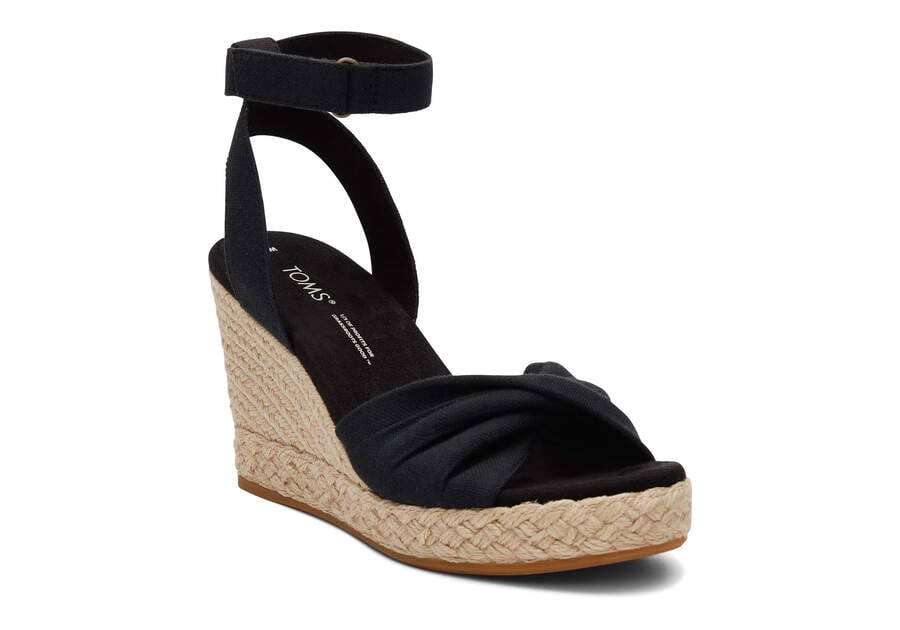 Sandalias Toms Marisela Wedge Sandal Negras Chile | CL836-124