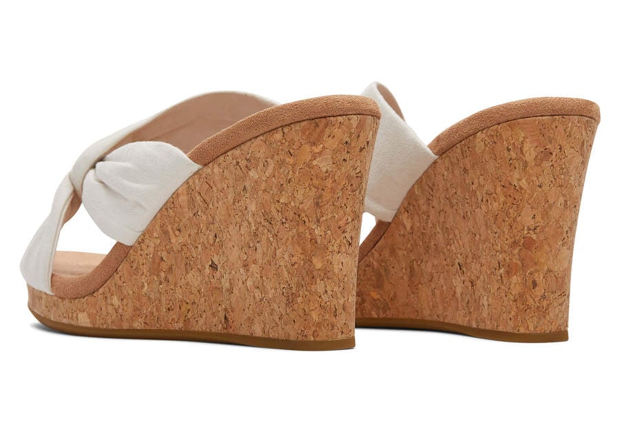 Sandalias Toms Serena Wedge Sandal Beige Chile | CL826-654