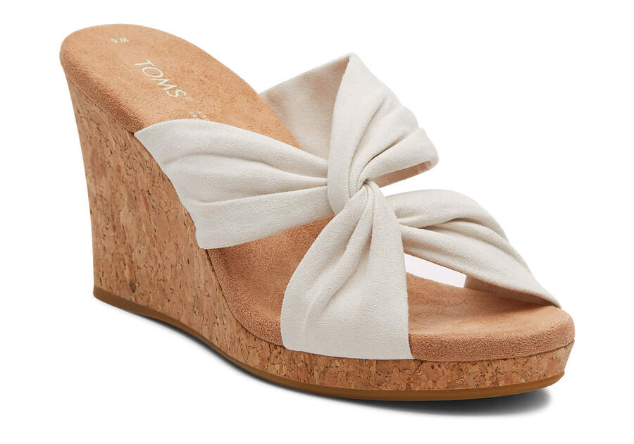 Sandalias Toms Serena Wedge Sandal Beige Chile | CL826-654