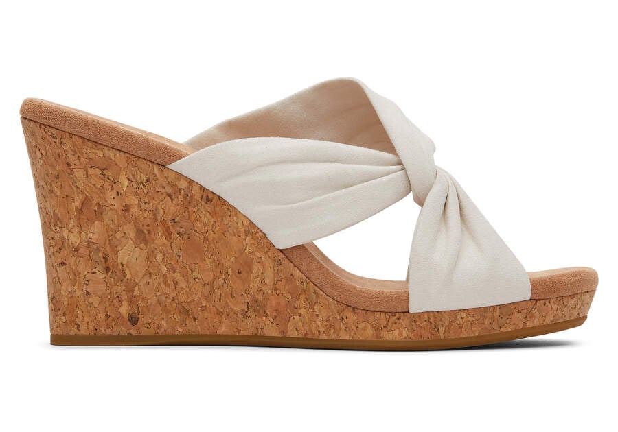 Sandalias Toms Serena Wedge Sandal Beige Chile | CL826-654