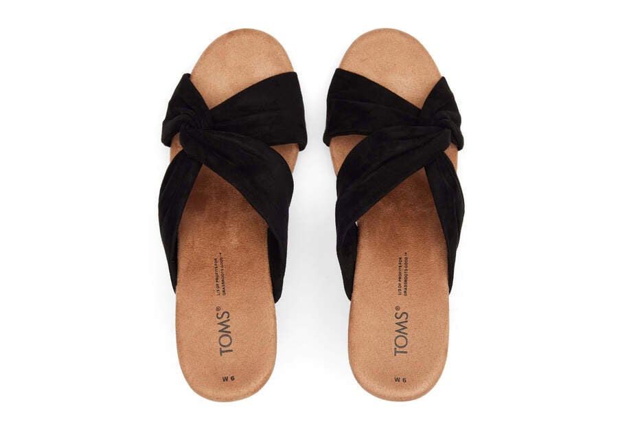 Sandalias Toms Serena Wedge Sandal Negras Chile | CL618-311