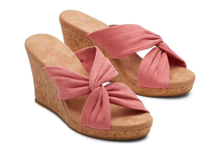 Sandalias Toms Serena Wedge Sandal Rosas Chile | CL111-773