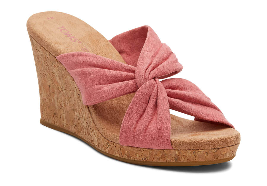 Sandalias Toms Serena Wedge Sandal Rosas Chile | CL111-773