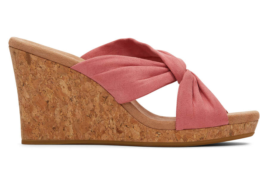 Sandalias Toms Serena Wedge Sandal Rosas Chile | CL111-773