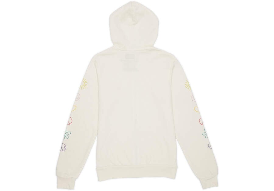 Sudadera Con Capucha Toms Icon Zip Hoodie Blancas Chile | CL053-214