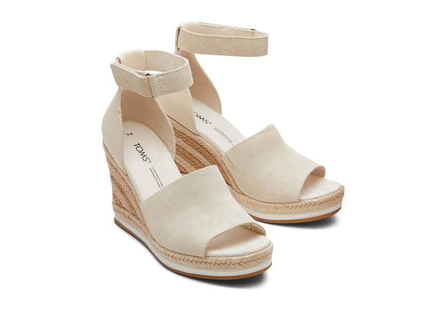 Tacones Toms Marisol Wedge Heel Beige Chile | CL196-691