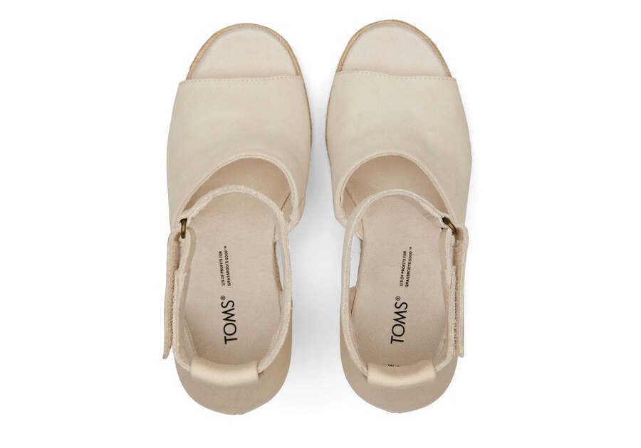 Tacones Toms Marisol Wedge Heel Beige Chile | CL196-691